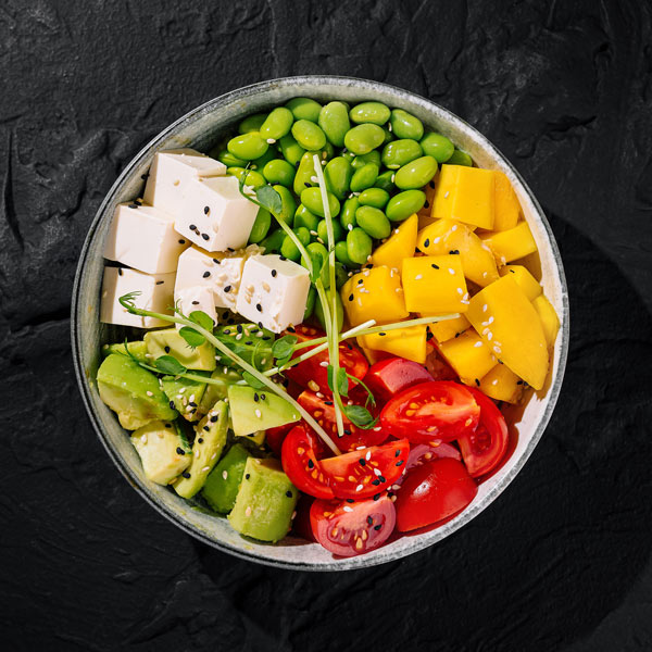 Bowl of whole foods